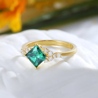 K Gold Natural Gemstone Ring