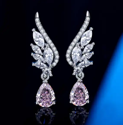 925 Sterling Silver Angel Earrings