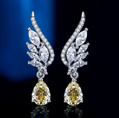 925 Sterling Silver Angel Earrings