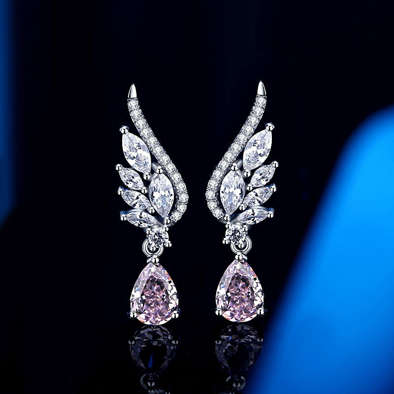 925 Sterling Silver Angel Earrings