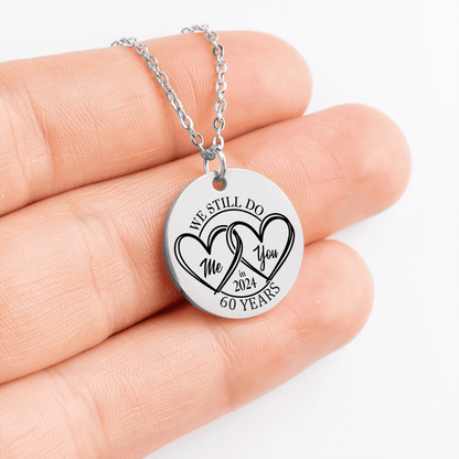 60th Years Anniversary Coin Necklace