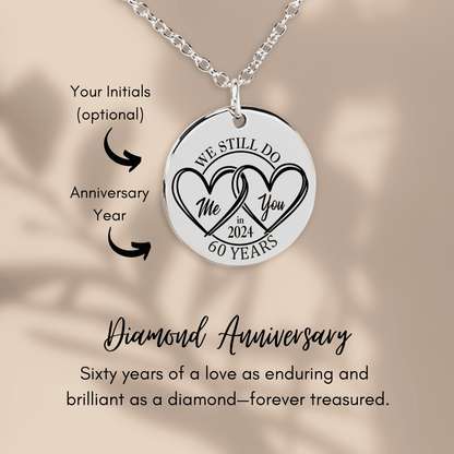 60th Years Anniversary Coin Necklace