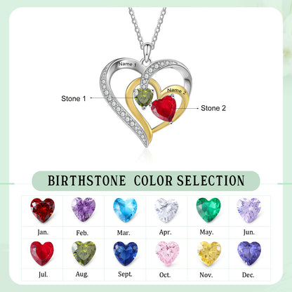 Handcrafted 925 Sterling Silver Custom Birthstone Necklace | Jewelry Luxe Store