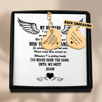 Heart Keychain Husband memorial