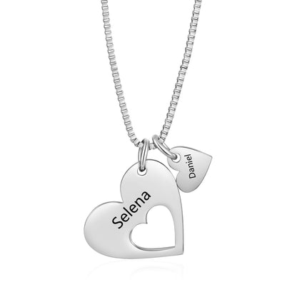 Engraved Name Heart Necklace