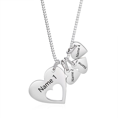 Engraved Name Heart Necklace