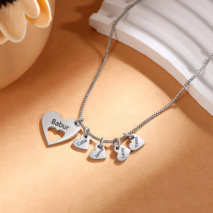 Engraved Name Heart Necklace