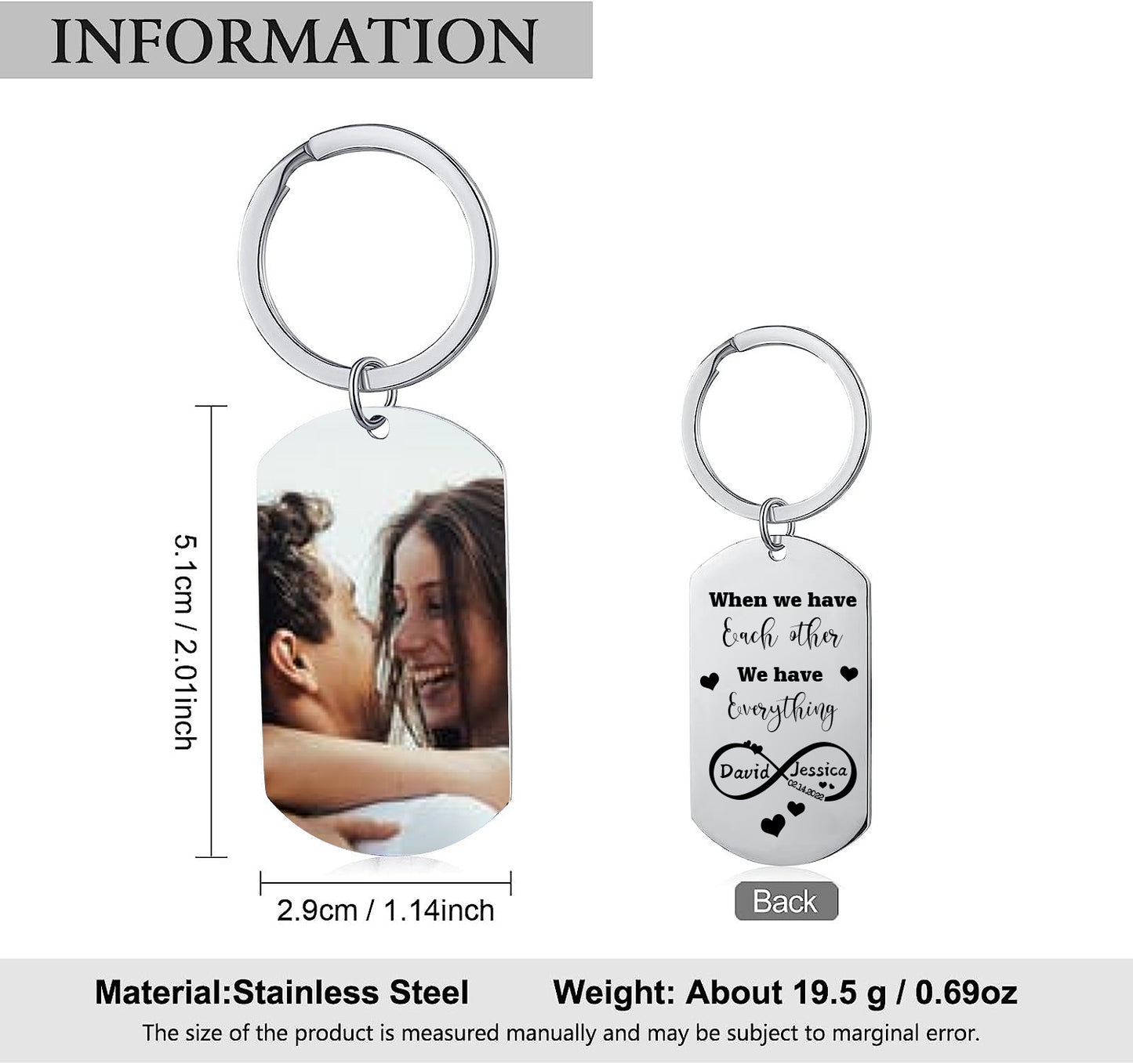 Custom Photo Keychain