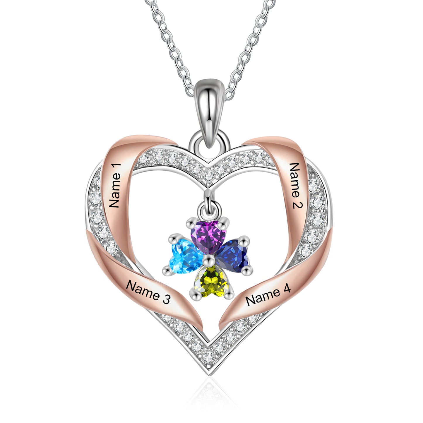 Brass Birthstone Necklace