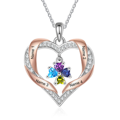 Brass Birthstone Necklace