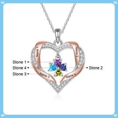 Brass Birthstone Necklace