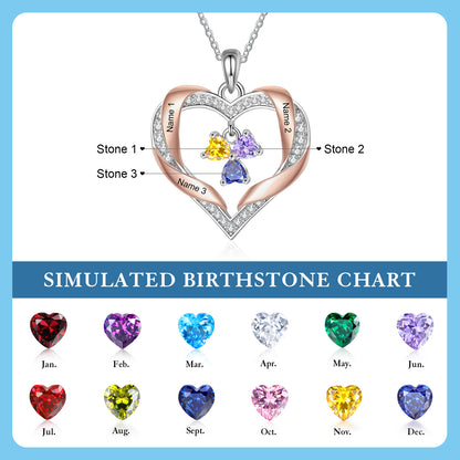 Brass Birthstone Necklace