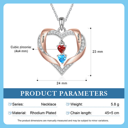 Brass Birthstone Necklace