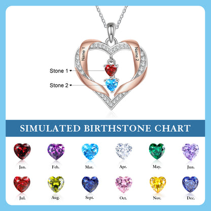 Brass Birthstone Necklace