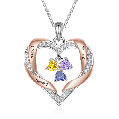 Brass Birthstone Necklace