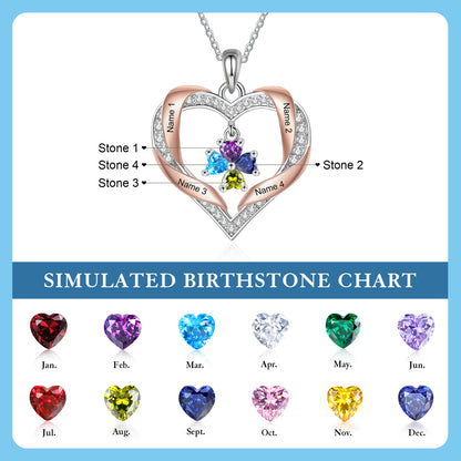 Brass Birthstone Necklace