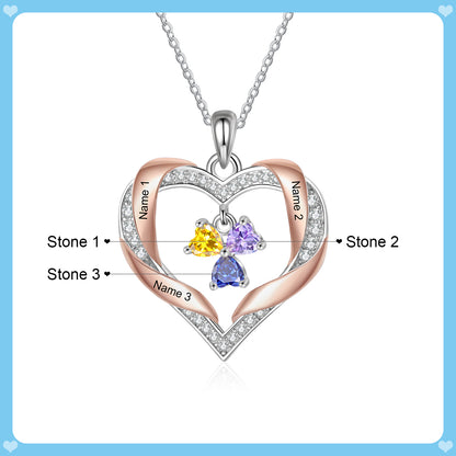 Brass Birthstone Necklace