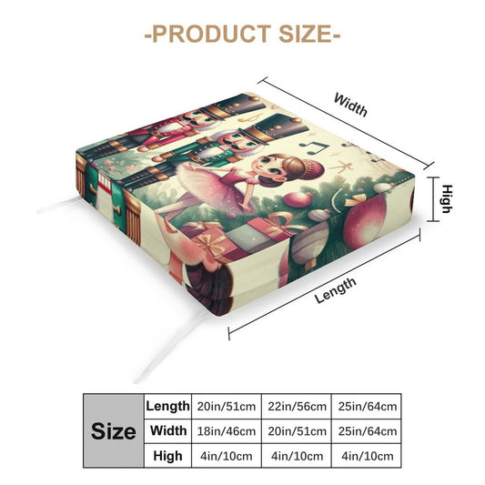 Christmas Nutcrackers Couch Outdoor Cover-25"x25"x4"/64x64x10cm