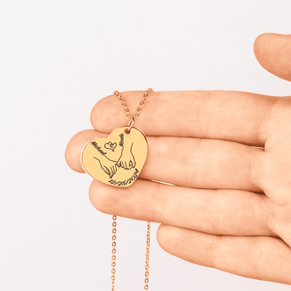 Our First Christmas Together – Personalized Heart Necklace