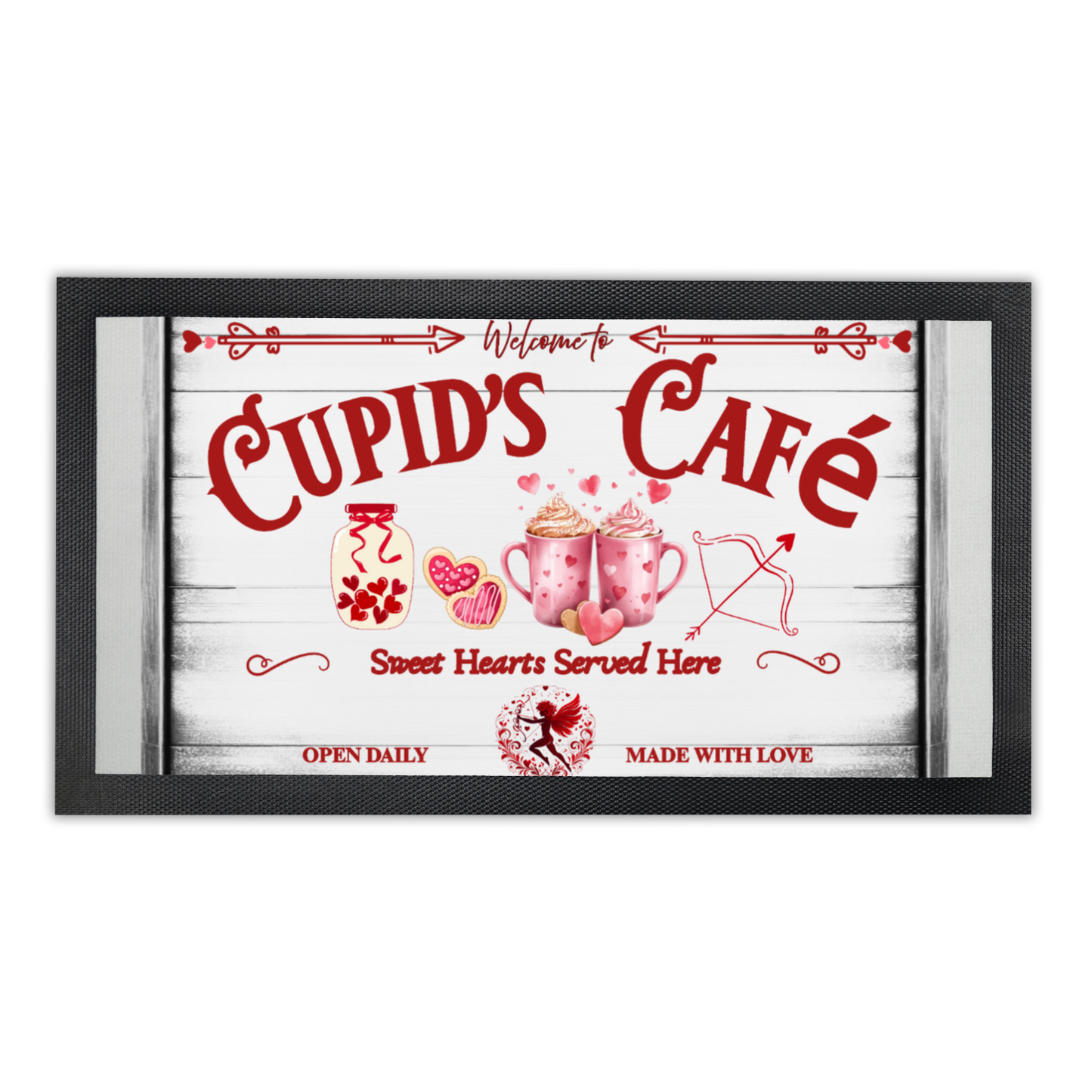 Bar Runner Cupid's Cafe Valentine's Day