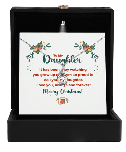 To my Daughter Merry Christmas Phoenix Necklace