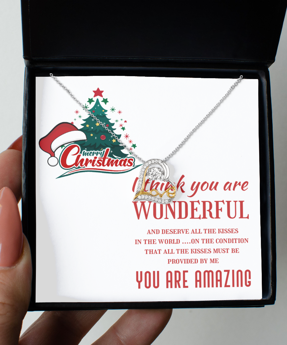 Heartfelt Love Necklace for the Holiday Season.