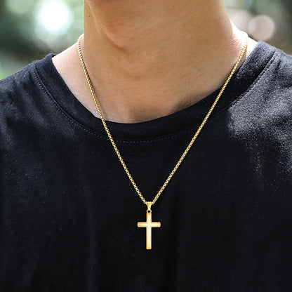 To My Husband – Gold Polished Stainless Steel Necklace | Sentimental Gift for Him